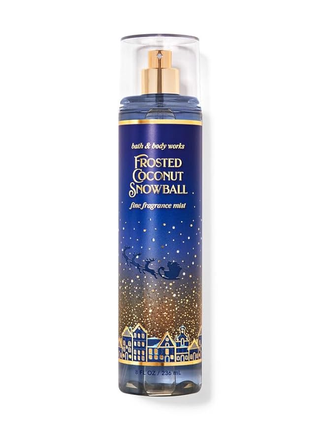 Bath & Body Works Frosted Coconut Snowball Fine Body Fragrance Mist 8 Fluid Ounce (Frosted Coconut Snowball)