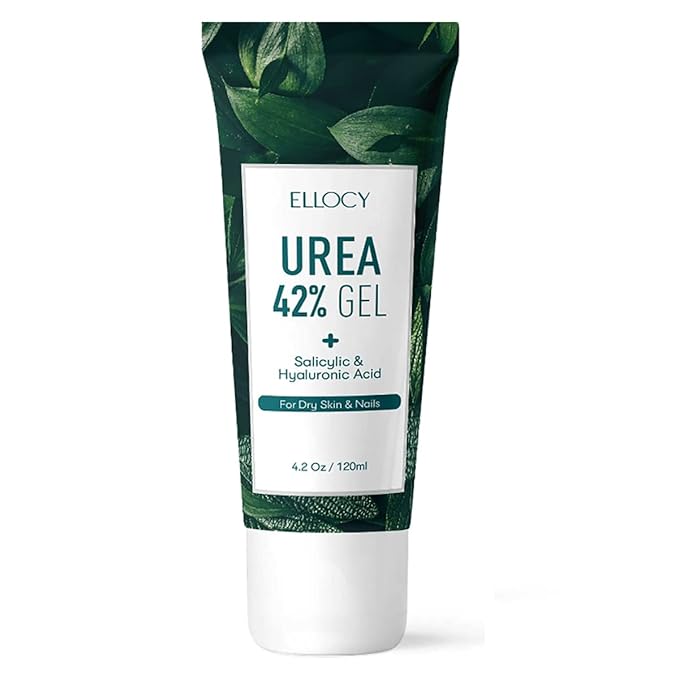 42% Urea Gel - Max Plus Salicylic & Hyaluronic Acid cracked heel repair callus remover for Elbows, Feet, and Hands, and cracked heel, calloused feet remover gel 4oz