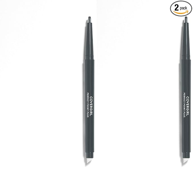 COVERGIRL Perfect Point Plus Eyeliner, Charcoal, 0.08 Ounce (Pack of 2)