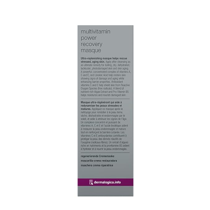 Dermalogica Multivitamin Power Recovery Masque, Anti-Aging Face Mask with Vitamin C & Lactic Acid - Restore and Repair Damaged, Aging Skin, 2.5 fl oz