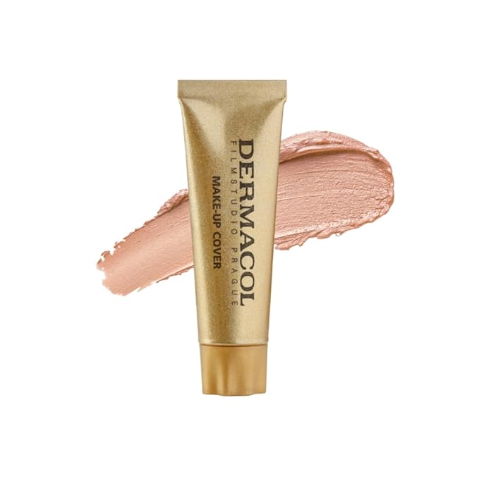 Dermacol Mini Full Coverage Foundation 13g, Liquid Matte Makeup with SPF 30, Waterproof Foundation for Oily Skin, Acne, & Under Eye Bags, Long-Lasting Makeup Products Shade - 212