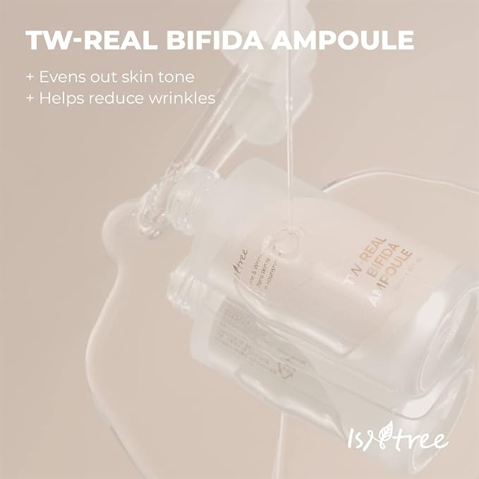 ISNTREE TW‑Real Bifida Collagen Ampoule 50 ml, 1.69 fl oz | Korean Skincare | Serum with 88% Bifida Ferment & Peptides | Skin Barrier Repair & Brightening | Firming & Nourishing