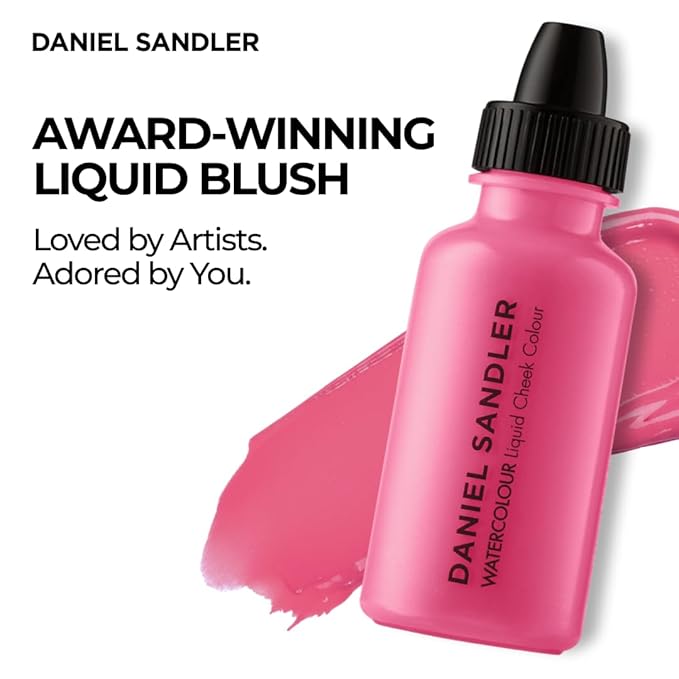 Daniel Sandler Watercolor Liquid Blush — Buildable, Blendable & Long-Lasting Liquid Blush for Cheeks, Lips, & Eyes — Lightweight & Water Resistant — For All Skin Types — Acid