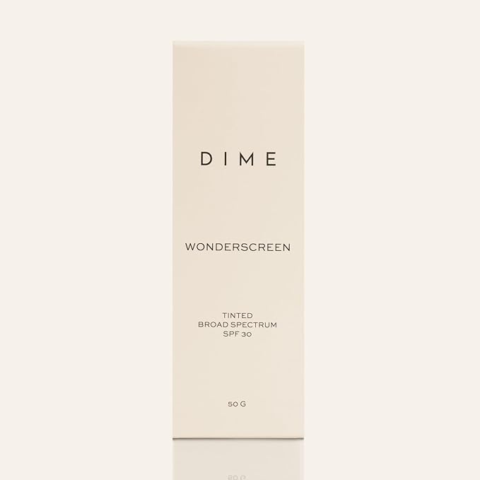 DIME Beauty Tinted Glow Wonderscreen SPF 30 - Mineral Tinted Moisturizer for Face with 19% Zinc Oxide, Skin-Enhancing Tone-Evening Sunscreen, Glow-Enhancing Tint, Vegan, Cruelty-Free, 50 g