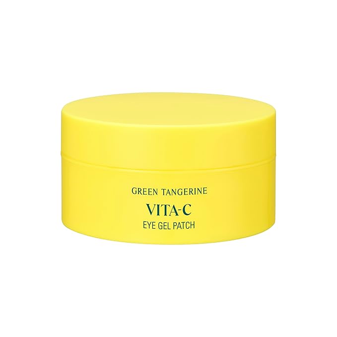 GOODAL Green Tangerine Vitamin C Eye Patches ALPHA – 25% Thicker Hydrogel Under Eye Patches for Puffy Eyes & Dark Circles, Korean Skincare, Radiant Glass Skin Look (60 Patches)