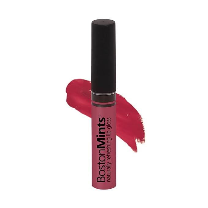 Dot Rose Lip Gloss (.25oz) Vegan, Gluten-Free, Cruelty-Free Formula With Aloe, Vitamins C & E, Spearmint Extract and a Sheer Shine Finish for Soft, Fuller-Looking, Hydrated Lips