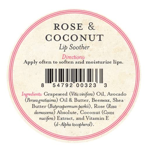 Three Sisters Apothecary Lip Soothers (Rose & Coconut)