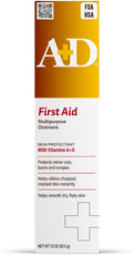 A+D First Aid Healing Ointment - Moisturizing Skin Protectant for Dry Cracked Heels, Elbows, Hands and Lips - Use After Hand Washing, Packaging May Vary, Multicolor – 1.5 oz Tube