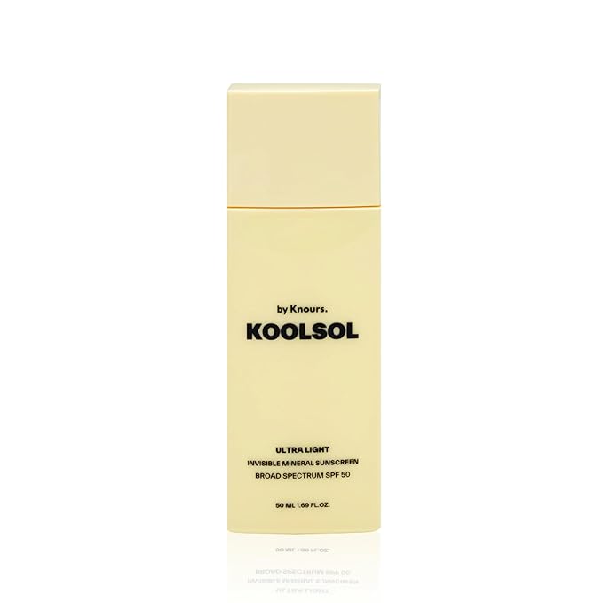 Mineral Invisible Korean Centella Face Sunscreen | No White Cast | Reef Safe | Non-Greasy | For Sensitive Skin | Aloe, Niacinamide, and Panthenol | 50mL | Travel Safe | KOOLSOL by Knours