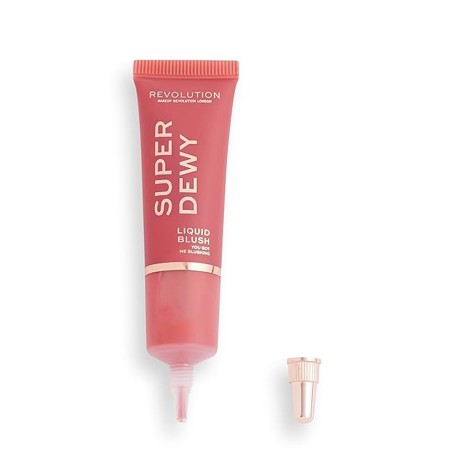 Revolution, Superdewy Liquid Blush, Richly Pigmented & Buildable, Blendable Formula, You Got Me Blushing, 0.5 fl oz