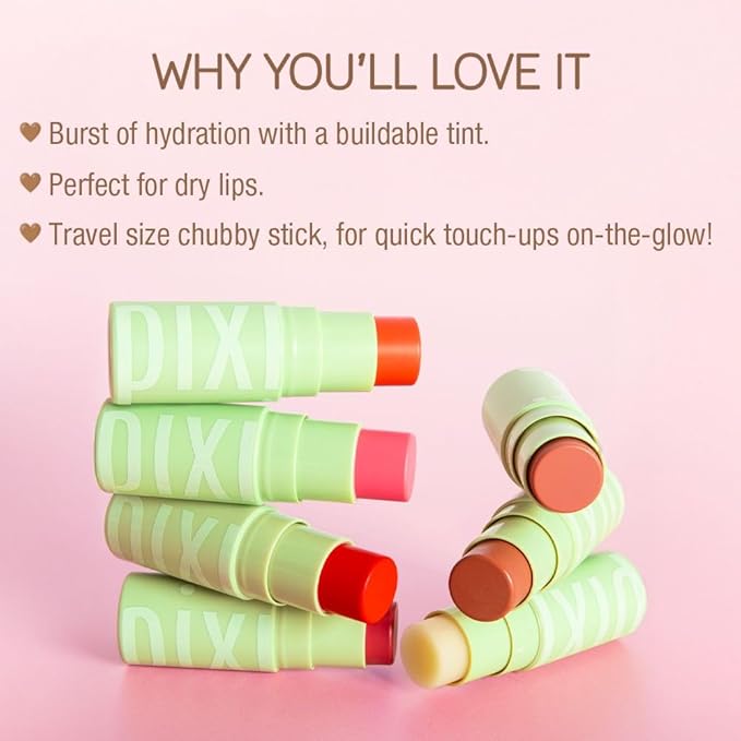Pixi Beauty +Hydra LipTreat|Tinted Hydrating Lip Balms| In Shade Rosette | 0.16 oz / 4.8 g