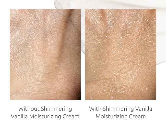 NATURE WELL Shimmering Vanilla Hydrate & Glow Moisturizing Cream For Face & Body, Intensely Nourishing & Softening, Delivers A Sparkling Radiance & Illuminating Hydration, Warm Vanilla Scent, 16 Oz