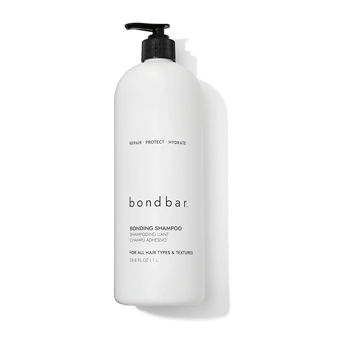 Bondbar Repairing Shampoo, Protects, Strengthens & Hydrates All Hair Types & Textures, Prevents Flyaways & Frizz, Adds Moisture & Shine, Vegan, Cruelty Free, 33.8 Fl Oz