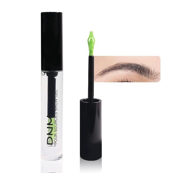 evpct Clear Eyebrow Gel Long Lasting Hold for Lifting Eye Brows, Natural-Looking Eyebrow Gels with Curved Eyebrows Comb, Waterproof and Moisturizing, Long Wear Transparent Smudge-proof Eye Brows Gel