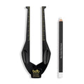 Billion Dollar Brows Brow Buddy Kit - Patented Symmetrical Eyebrow Shaping Tool and Contouring Stencil - Professional Brow Mapping Set with White Pencil for Tweezing, Waxing and Threading - 2 Pieces