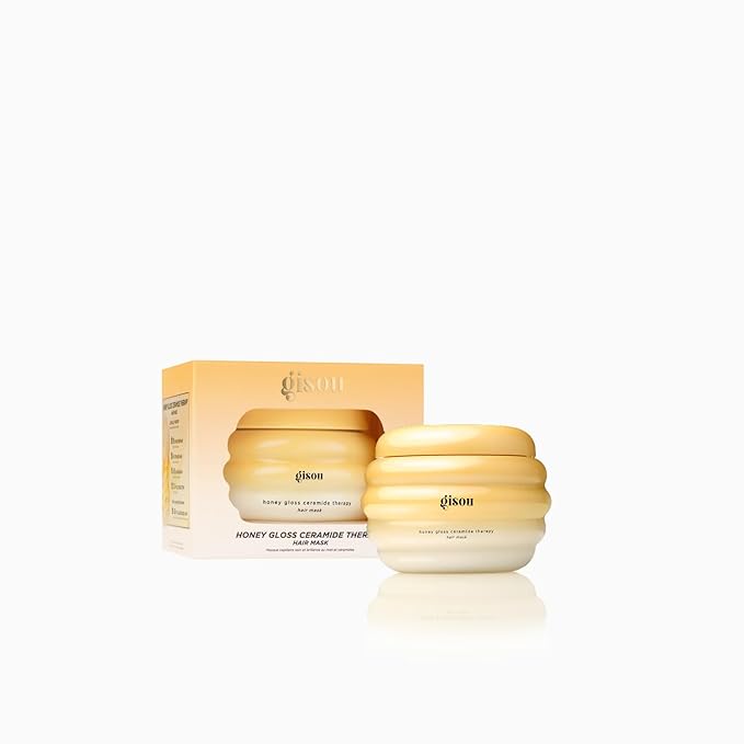 Gisou Honey Gloss Ceramide Therapy Hair Mask Mini – Deep Repair & Hydration with Mirsalehi Honey, Ceramides & Hyaluronic Acid, 2.5 Fl Oz