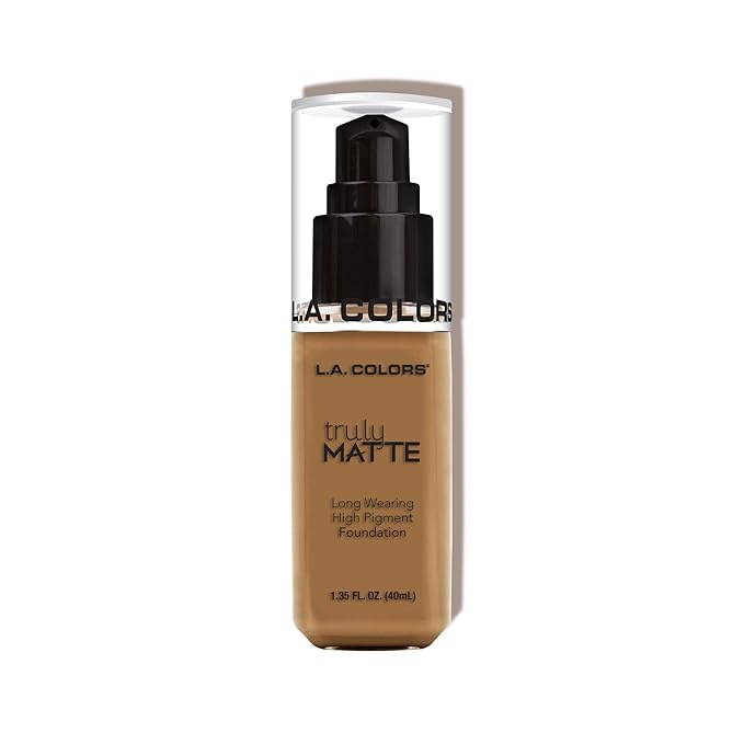 L.A. COLORS Truly Matte Foundation, Warm Caramel CLM362