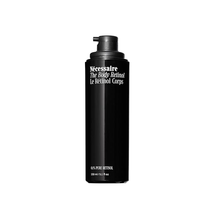Nécessaire The Body Retinol - Firming Repair Serum + Retinol Body Lotion For Women & Men. Wrinkle + Line Prevention. 0.1% Pure + 10% AHA Crepey Skin Treatment. 5.1 oz