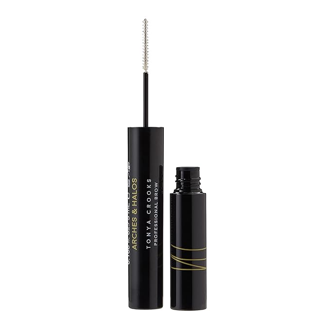 Arches and Halos Water Resistant Firm Hold Eyebrow Gel - Clear Brow Gel for Lasting Definition - Non Flaking Weightless Formula - Vegan - 0.1 oz