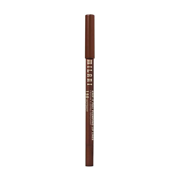 Milani Keep It Full Plumping Lip Liner - Long-Lasting Creamy Pencil for Visibly Fuller Lips - 8-Hour Wear with Chili Extract & Maxi-Lip - Vegan & Cruelty-Free, Made in USA, Hotshot