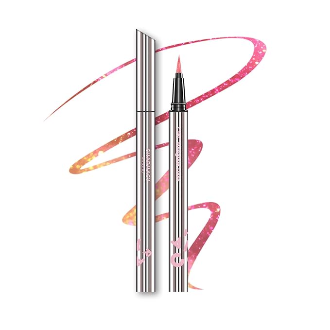 Chameleon Liquid Eyeliner, Multi-Chrome Metallic Color Shifting Waterproof Colorful Eyeliner, Long Lasting,Quick-Drying, Smudge-proof, Ultra-Fine Tip #01