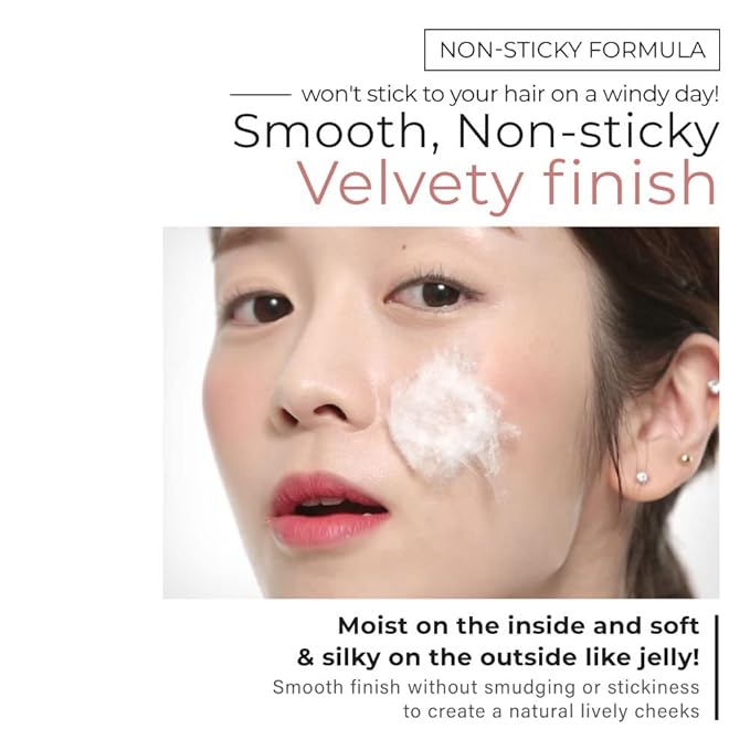 A'PIEU Juicy-Pang Jelly Blusher [VL01] – Soft Touch Blush for Cheek with Combined Cream & Powder Texture for Natural Dewy-Finish, No Fall-Out. 0.16 oz