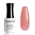 RARJSM Nude Gel Nail Polish Candy Pink Neutral Skin Tone Sheer Jelly Gel Polish 1PC 15ml Single Bottle Cream Transparent Pink Nail Gel Polish Soak off UV LED Cured for Home Salon DIY Manicure