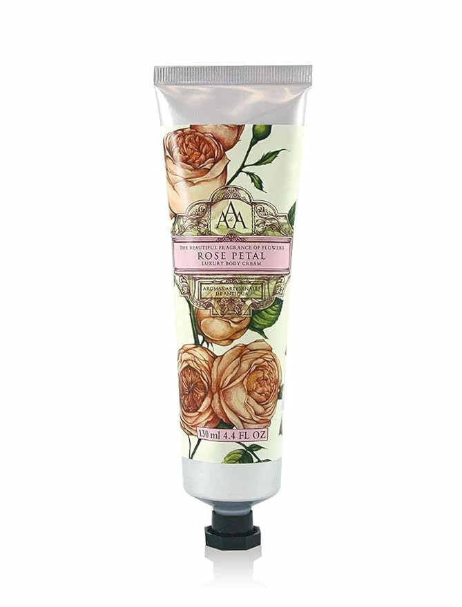 AAA by Somerset European Made Shea Butter Body Cream, Rose Petal, Rose, 4.39 Fl Oz