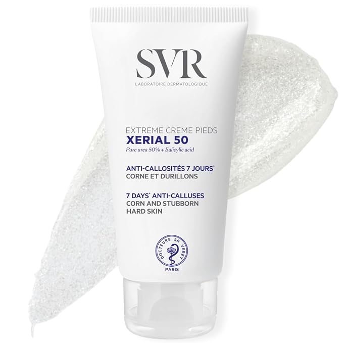 SVR - Xerial 50 Extreme Foot - Intense Hydrating Foot Cream with 50% Urea - For rough, dry feet, hands, elbows and knees - Delivers visible results in just 7 days - Quick Absorption - 1.7 fl.oz