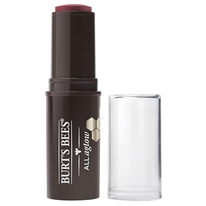 Burts Bees 100% Natural All Aglow Lip & Cheek Stick, Dahlia Dew - 1 Tube