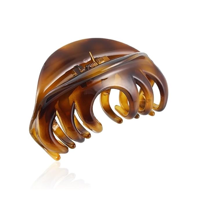 Large Size Hair Claw Clips For Thick Hair, Premium Clips Strong Holding Power Claw 4.3Inch Delicate Hair Grip for Women and Girls(Type A)
