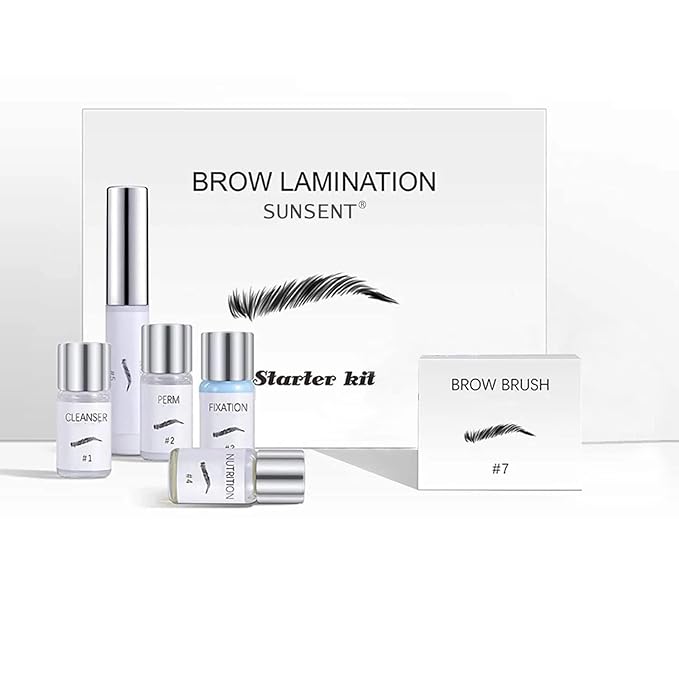 Eyebrow Lamination Kit – DIY Brow Lift Kit for Fluffy, Natural & Fuller Brows, At-Home Brow Perm & Styling Tools, Easy to Use, Long-Lasting Salon Results Up to 6 Weeks