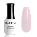 RARJSM Nude Soft Milky Pink Gel Nail Polish Neutral Skin Tone Sheer Jelly Pink Gelpolish 1PC 15ml Single Bottle Creamy Transparent Natural Nudegel Polish Soak off Cured for Home Salon French Manicure