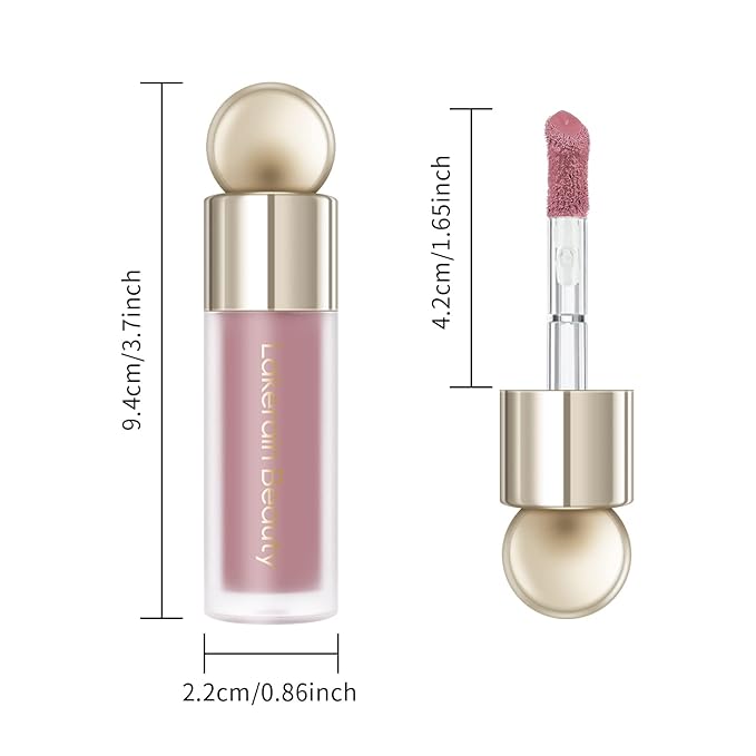 KYDA Liquid Blush, Matte Tinted for Cheeks, Lasting Dewy Cheek, Soft Creamy Blush, Blendable Lightweight, Buildable Matte Coverage, Dusty Lavender