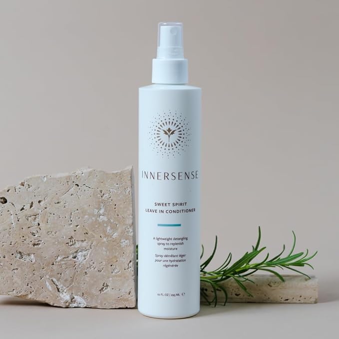 INNERSENSE Organic Beauty - Natural Sweet Spirit Leave-In Conditioner | Non-Toxic, Cruelty-Free, Clean Haircare (Full Size, 10 fl oz | 295 ml)