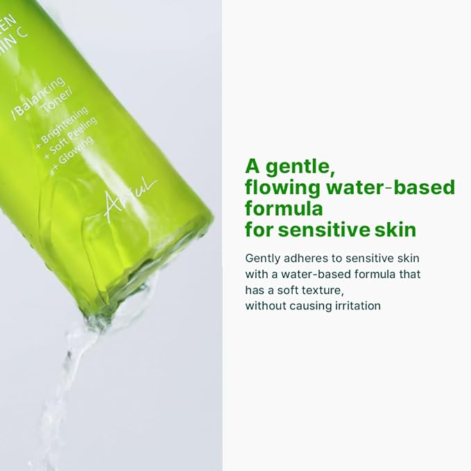 Ariul Green Vitamin C Balancing Toner – Gentle Exfoliation & Skin Balancing with 15% Kakadu-C Complex, PHA 1%, CICA, Vegan Formula, Korean Skin Care, 150ml / 5.07 fl. oz