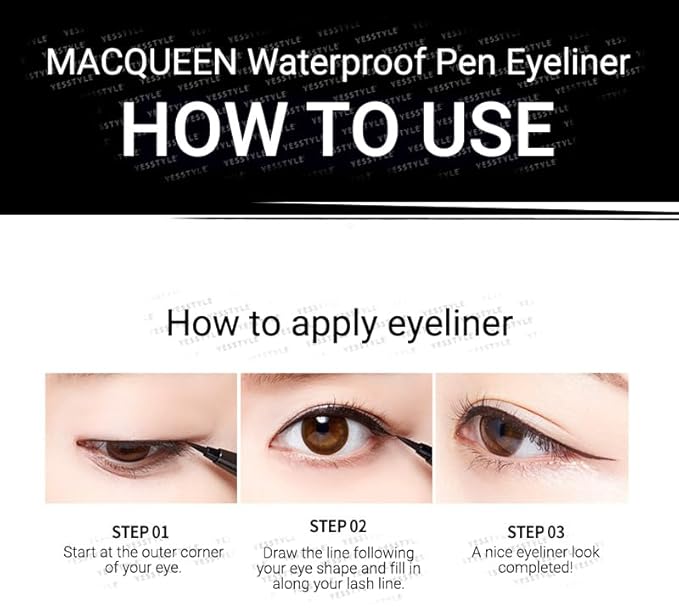 MACQUEEN - Waterproof Pen Eyeliner (Brown Black)