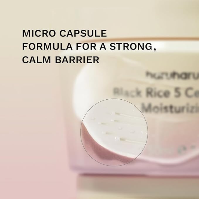 HARUHARU wonder Black Rice 5 Ceramide Barrier Moisturizing Cream, Daily Skin Barrier Care, Long-Lasting Hydration, Soothing & Nourishing, Ceramide Capsules, Korean Skincare, Travel Size, 0.50 fl.oz