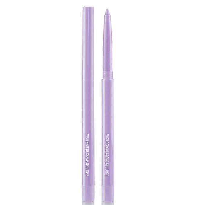 Eyeliner Pencil, Waterproof Eyeliner Long-lasting, Light-purple Eyeliners, High-Pigmented Colorful Eyeliners Easy To Use Eye Liner Pen for Women, Light-purple