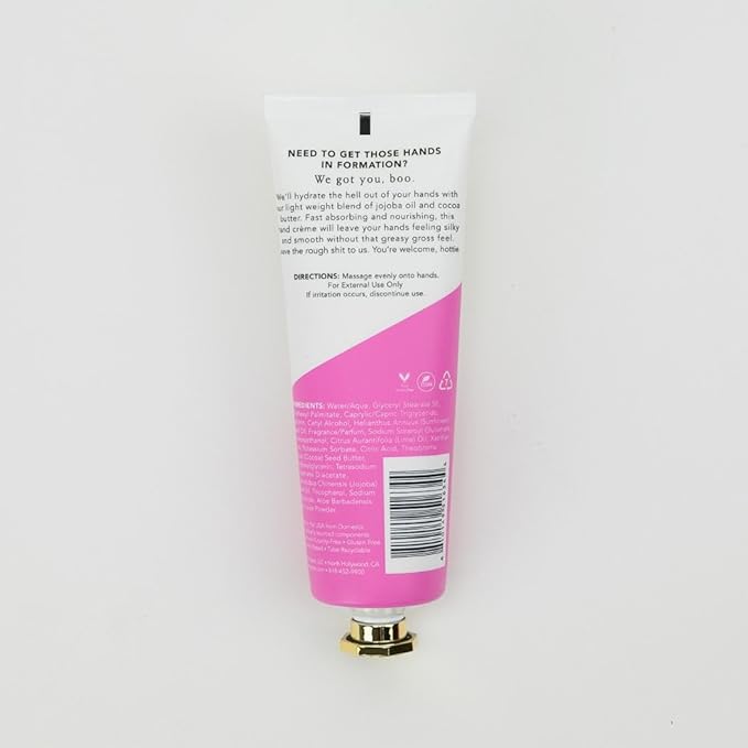 Chez Gagné Intensely Moisturizing Vegan Hand Cream, Jojoba Oil Cocoa Butter,Non-Greasy, Fast-Absorbing, USA - (3.4, Sea Salt, Citrus + Neroli - Hot Girl Shit) Valentine's Day Gift