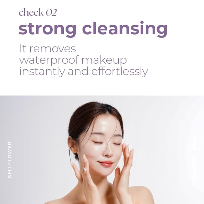 Hwarang' Bellflower Cleansing Balm | Cleansing Balm for Waterproof Makeup | Gentle on Eyes | Deep Clean & Moisture Barrier Care | Skin-Loving Moisture | 3.4 Fl Oz
