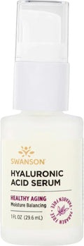 Swanson Hyaluronic Acid Serum - 1 fl Ounce (29.6 ml) - Moisturizing Serum for Skin Hydration and Youthful Appearance