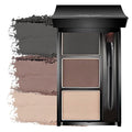 Eye Brow Powder Palette with Mirror for Women, Brown Taupe Eyebrow Powder Kit with Brush, Long-Lasting 3 Colors Brow Palette, Filler for Full, Defined Natural Brows Shaping (03)