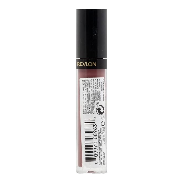 REVLON Super Lustrous Lip Gloss,Non-Sticky,Hydrating,High Shine Finish,306 Taupe Luster,0.13 oz,(Pack of 2)