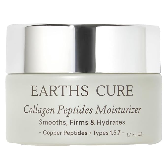 EarthsCure Nano Peptide Moisturizer for Face (2oz) - Natural Cream to Hydrate and Smooth. Contains Nano Peptides, Anti-Oxidants & Hyaluronic Acid to Lift and Plump. For Sensitive Skin.