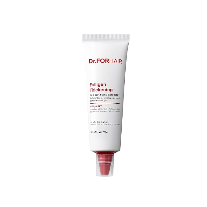 Dr.FORHAIR Folligen Thickening Scalp Sea Salt Exfoliator 2.11 oz | Korean Scalp Care | Exfoliating Scrub | Removes Build-Up & Oil | Helps Create Thicker, Fuller-Looking Hair