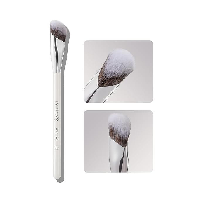 Albeaut Concealer Brush, Angled Under Eye Makeup Small Foundation Precision Face Blending Brush (193 concealer brush), 1pc