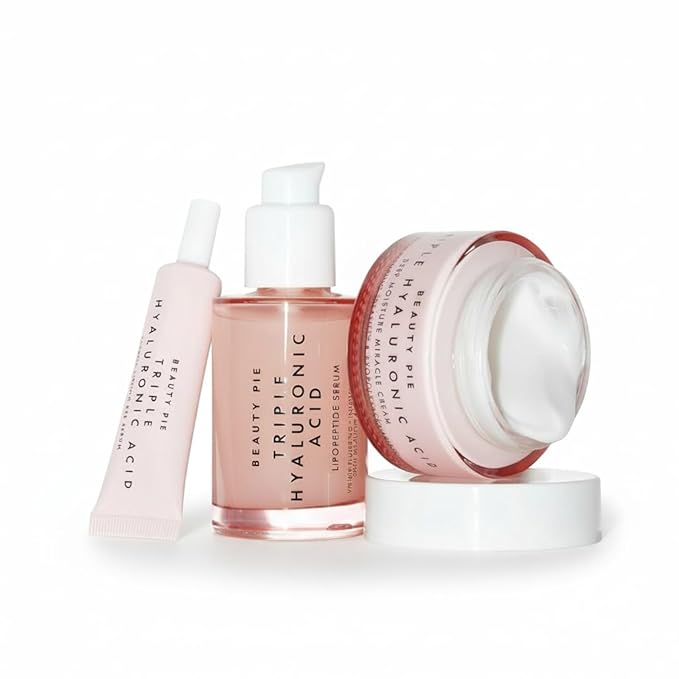 Beauty Pie Triple Hyaluronic Acid & Lipopeptide Serum | Plumping & Smoothing | Hydrating Face Serum | Anti Wrinkle Fine Line Care | Lightweight Skin Hydration | Fragrance Free | 50ml