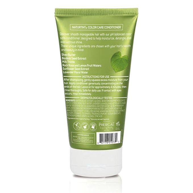 Naturtint Color Care Conditioner for Color-Treated, Dry, or Normal Hair, Formulated to Retain Vibrancy without Parabens, Sodium Lauryl Sulfate or Sodium Laureth Sulfate