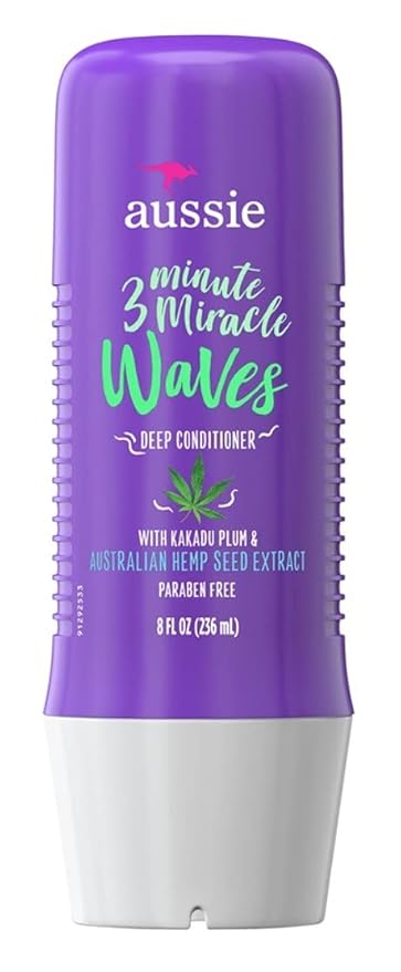Aussie 3 Minute Miracle Waves Deep Conditioner 8 Ounce (236ml)